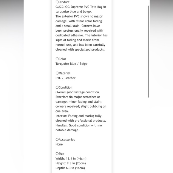 Gucci Tan and Blue Signature Tote Bag - Picture 15 of 16